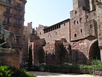 Barcelone, Barrio gotico, Palais del Real Major (02)